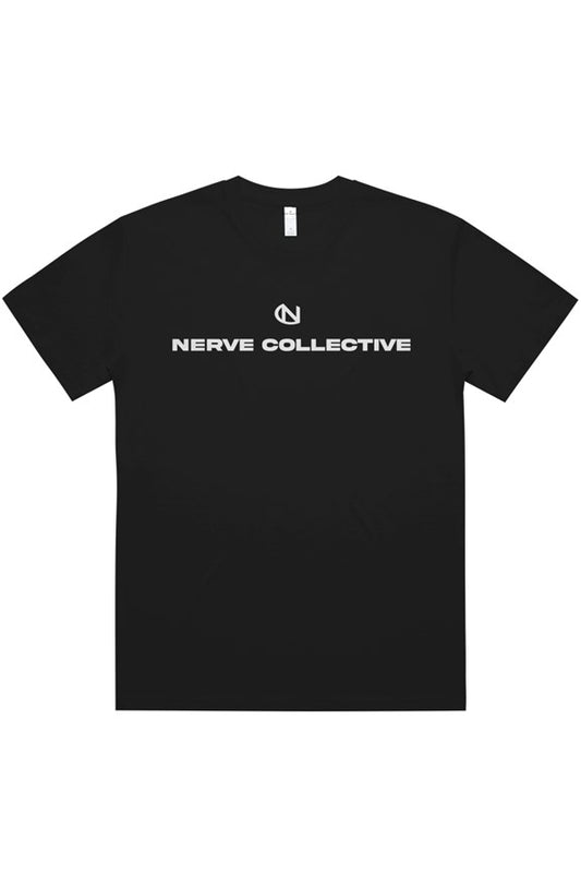 Block Breakline Oversize Tee - with Logo (White and Black)