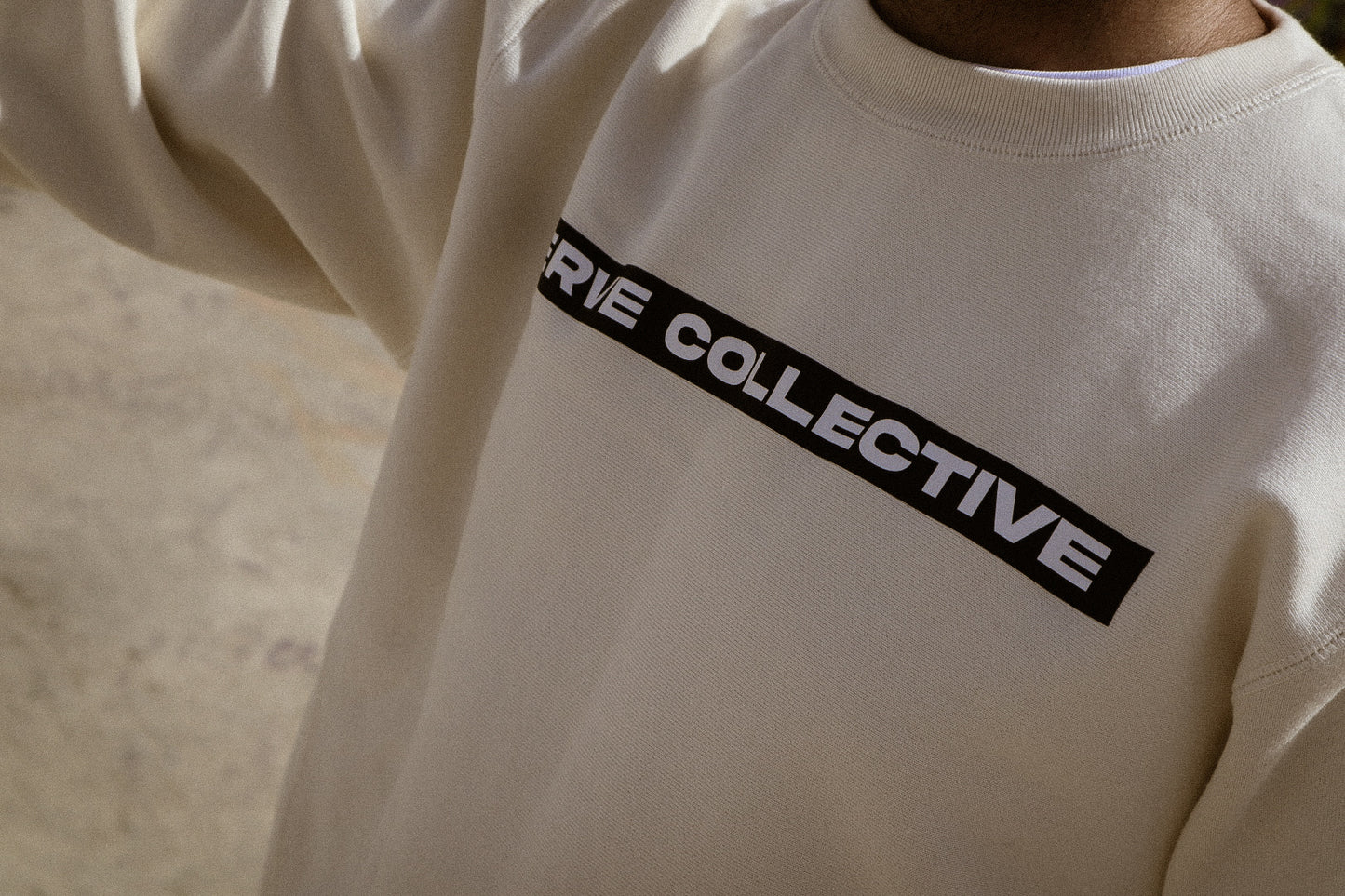 Premium Heavy Drip Crewneck Longsleeve - Bone