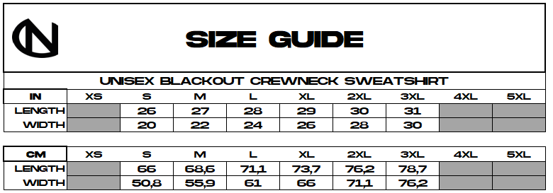 Unisex Blackout Crewneck Sweatshirt