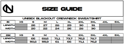 Unisex Blackout Crewneck Sweatshirt