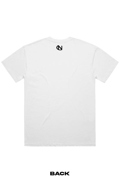 Block Breakline Oversize Tee - Nerve Collective (Ecru and White)