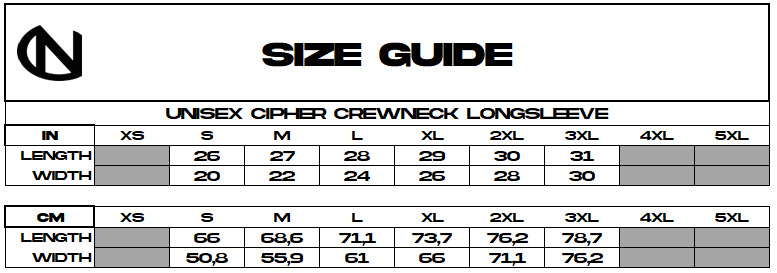 Unisex Cipher Crewneck Longsleeve (Garnet and Light Blue)